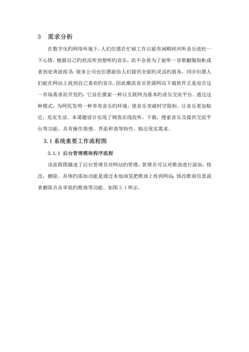 基于ASP的音乐网站的设计及实现.docx