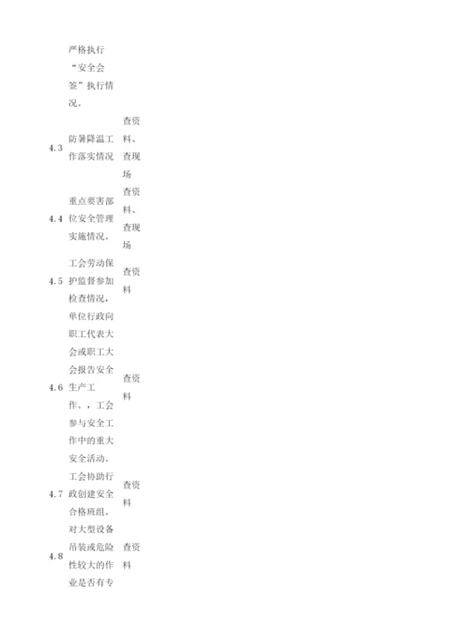工业企业安全管理检查表.docx