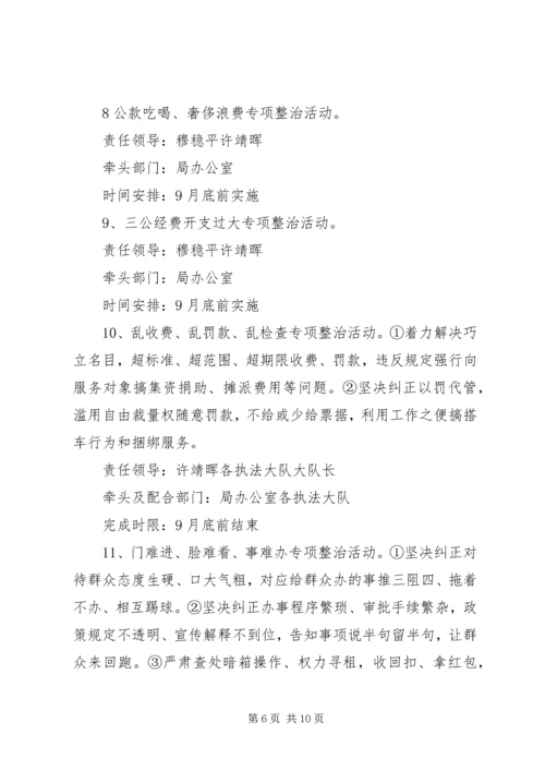 高XX县区综合执法局领导班子党的群众路线教育实践活动整改方案.docx