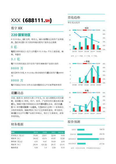 简约风双栏财务分析报告财务简报