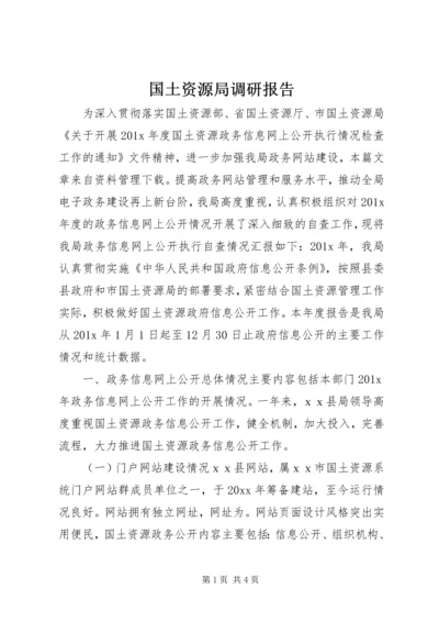 国土资源局调研报告.docx