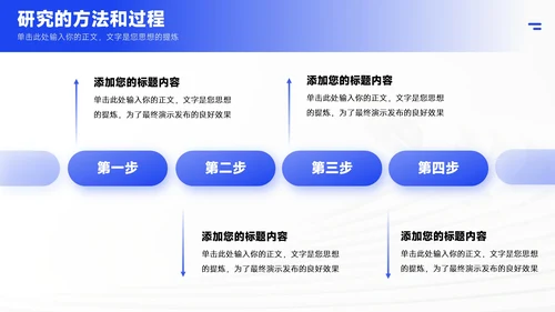 蓝色简约风毕业答辩PPT模板