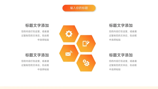 橙色简洁学习汇报PPT模板