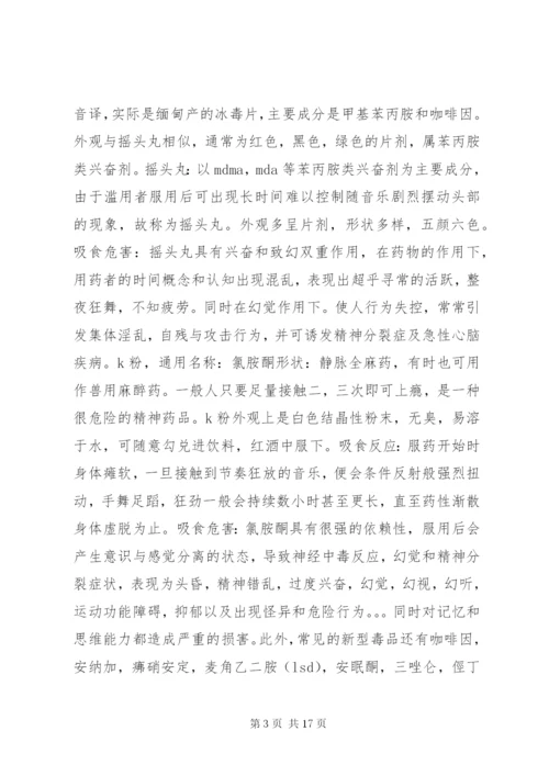 新型毒品的危害以及防范对策.docx