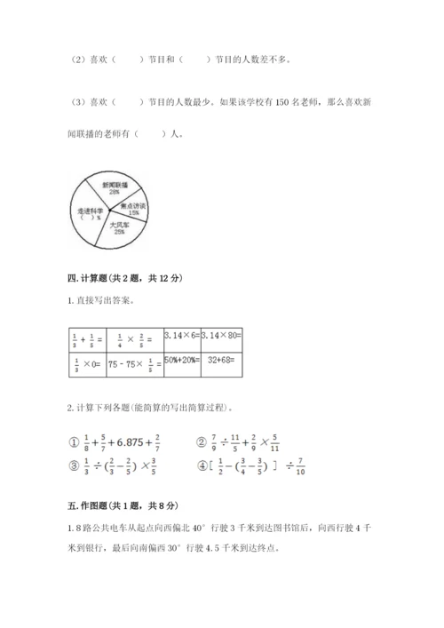 小学数学六年级上册期末卷及参考答案【轻巧夺冠】.docx