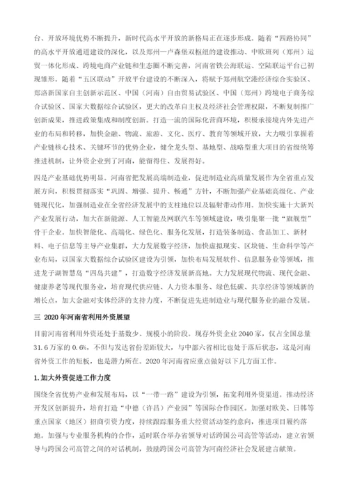 河南省利用外资形势分析与展望.docx
