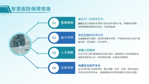 绿色商务风智慧医院建设PPT模板