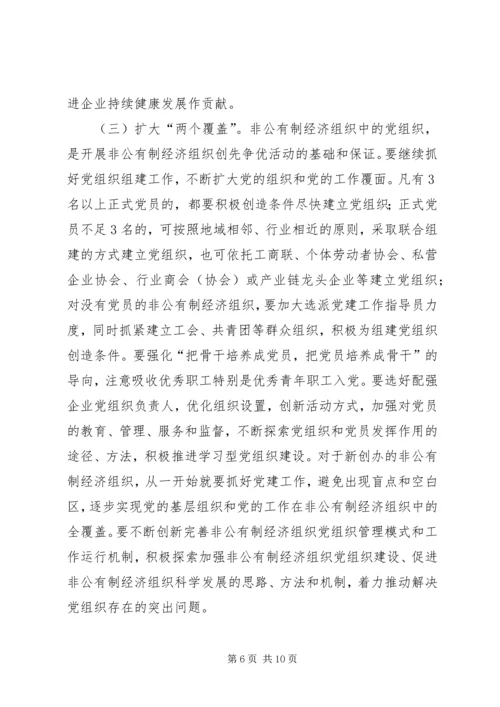 非公有制经济组织党组织和党员深入开展创先争优活动实施方案 (4).docx