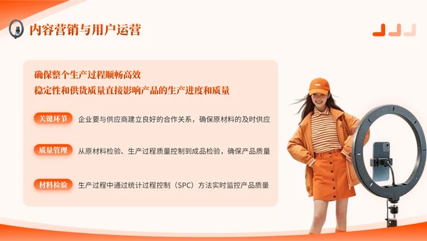 橙色商务风服装时尚PPT模板_服装电商运营项目方案报告PPT模板