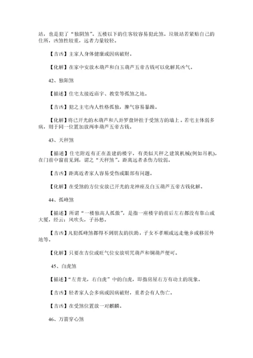 180类住宅风水犯煞化解之法.docx