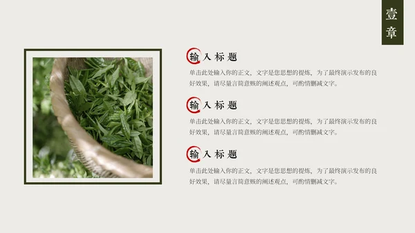 茶园春茶，茶叶种植通用PPT模板