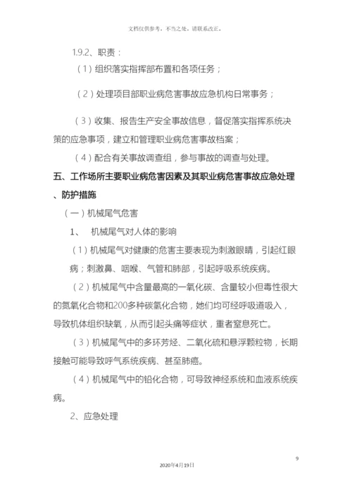 职业病危害事故应急预案.docx