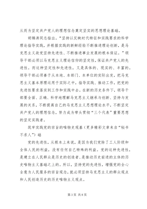 筑牢党员干部保持先进性的思想政治基础 (6).docx