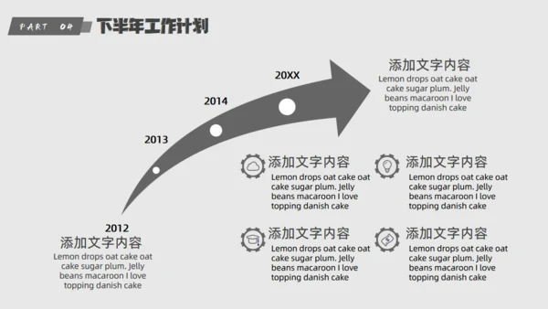 简约几何工作总结汇报通用PPT模板