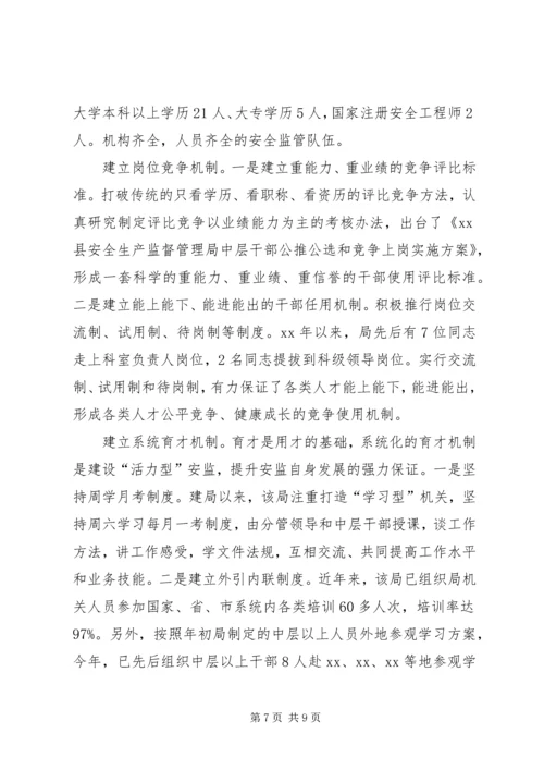 加强安监队伍建设提升安全监管能力.docx