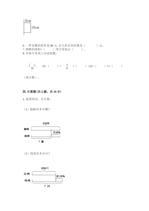 苏教版六年级下册数学期中测试卷精品（全优）.docx