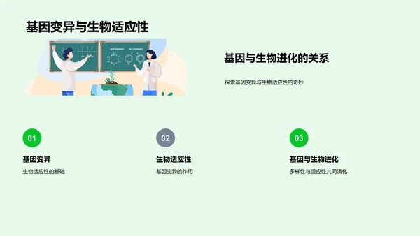 生物学：基因与进化PPT模板