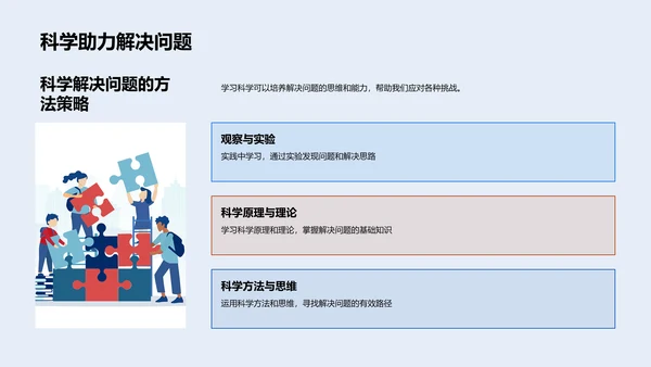 科学学习的重要性PPT模板