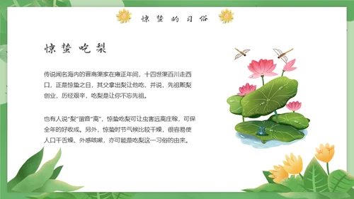 春天万物生长惊蛰女孩通用PPT模板