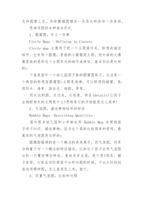 思维导图的基本方法8种基本形式.docx