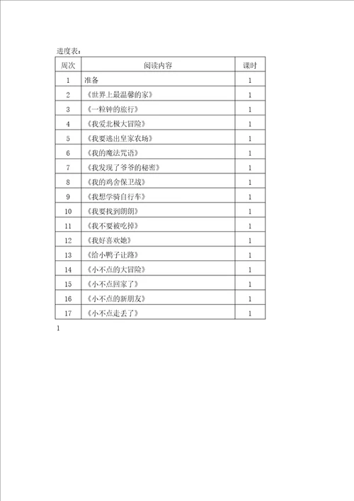 绘本阅读教学计划