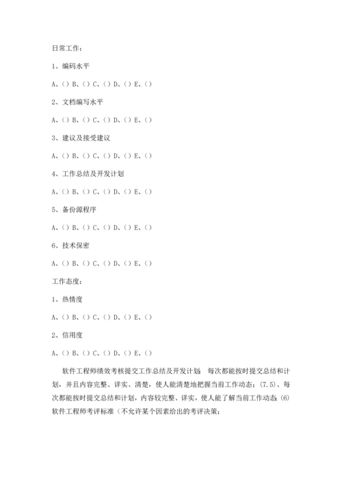 软件工程师绩效考核.docx