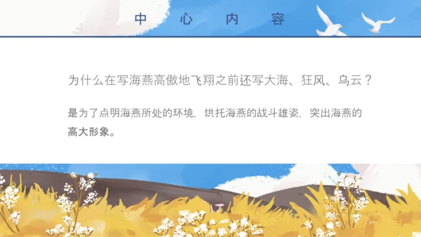 初中教师海天海燕教育教学课件PPT模板