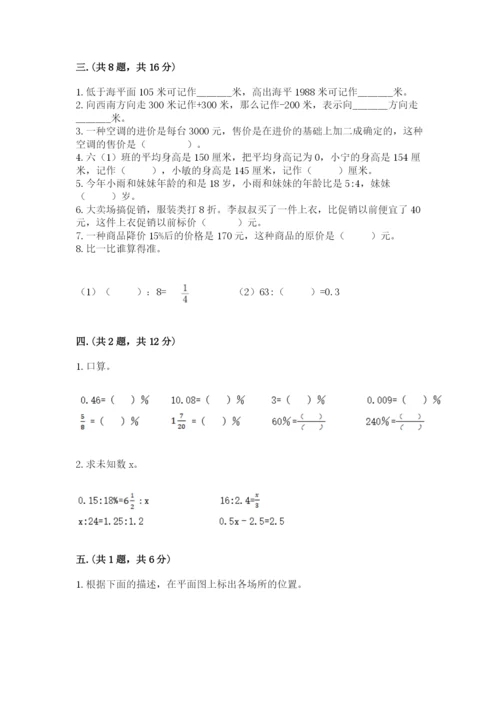 苏教版六年级数学小升初试卷附参考答案【综合卷】.docx