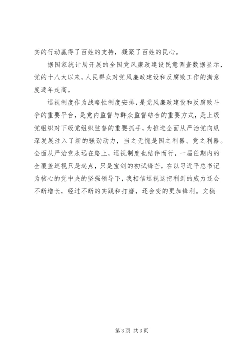 巡视利剑心得体会：巡视利剑党之利器_1.docx