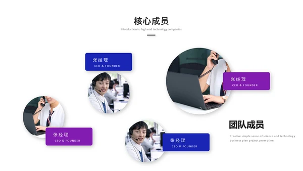 科技粒力流电子信息企业宣传PPT模板