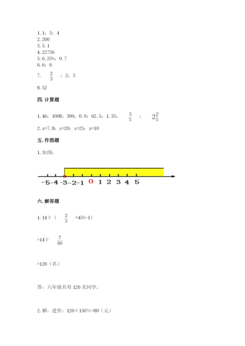 六年级下册数学期末测试卷附答案（综合卷）.docx