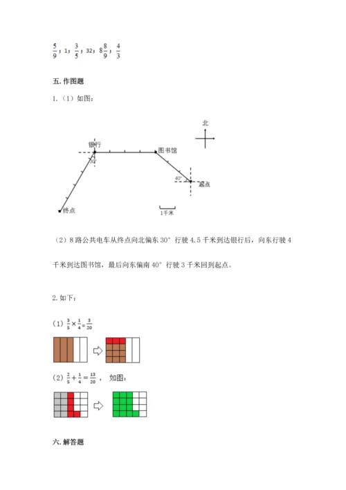 人教版六年级上册数学 期中测试卷完美版.docx