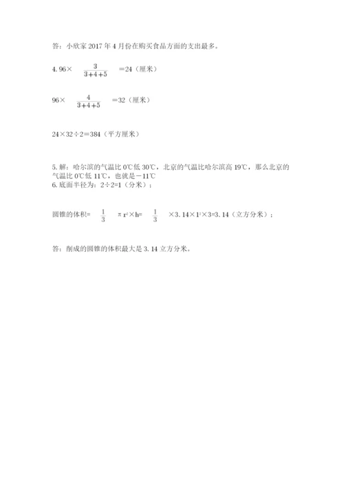 山西省【小升初】2023年小升初数学试卷附答案（突破训练）.docx