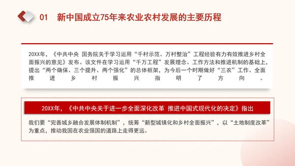 农业农村发展面貌发生翻天覆地的变化新中国成立75周年农业发展成就党课PPT