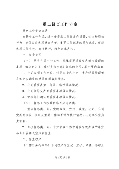 重点督查工作方案 (3).docx