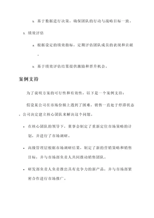 公司核心团队机制方案