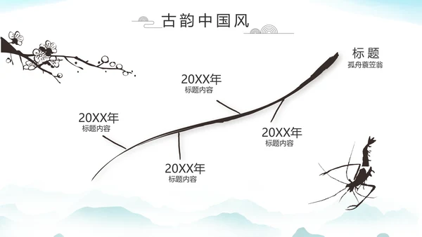 大气中国风党风廉政文化工作总结PPT