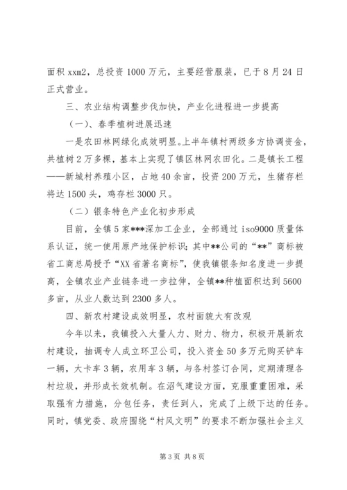 乡镇工作总结及工作计划总结.docx