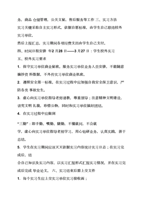 工作专题计划之电子商务实习专题计划书.docx