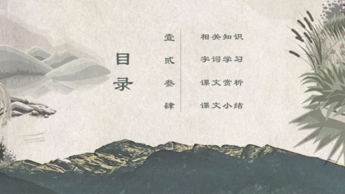 人教版《化石吟》中学语文课教学通用PPT课件模板