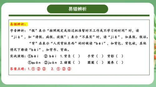 统编版2024三年级语文上册第一单元复习   课件