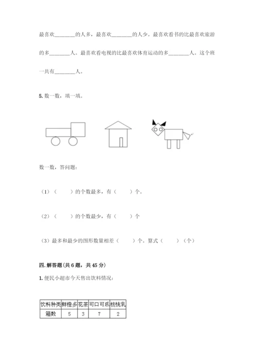 人教版二年级下册数学第一单元-数据收集整理-测试卷【突破训练】.docx