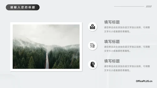 黑白微粒体阴影企业市场计划书PPT模板