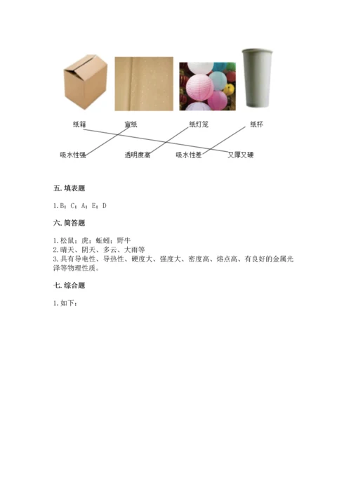 教科版二年级上册科学期末测试卷精品（a卷）.docx