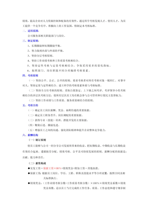 4S店售后绩效考核管理标准.docx