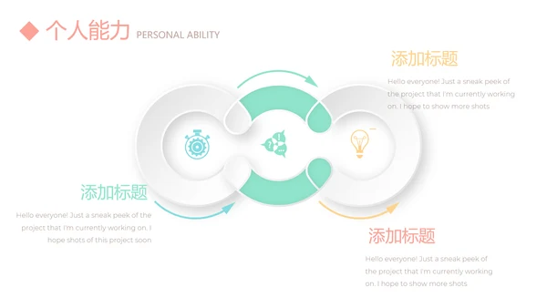 淡雅小清新个人简历自我介绍动态PPT模板