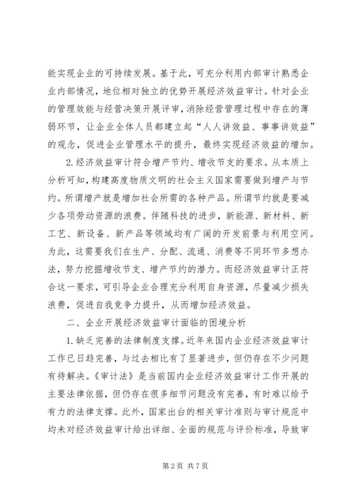 企业经济效益审计的困境与解决对策.docx