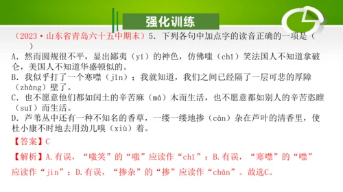 专题01：汉字（考点串讲）-2023-2024学年九年级语文上学期期末考点大串讲（统编版）课件(共2
