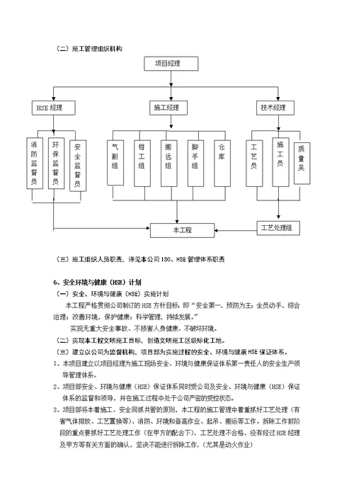 朗盛硫酸桶拆除施工方案