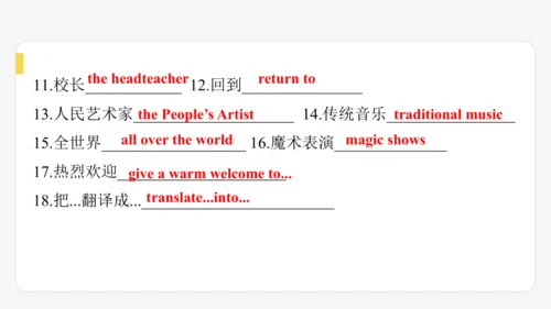Module 5 Lao She Teahouse 期末模块复习课件-外研版八年级上册